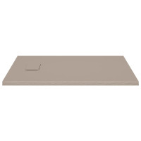 Produktbild för Duschkar SMC brun 100x80 cm
