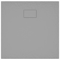 Produktbild för Duschkar SMC grå 90x80 cm