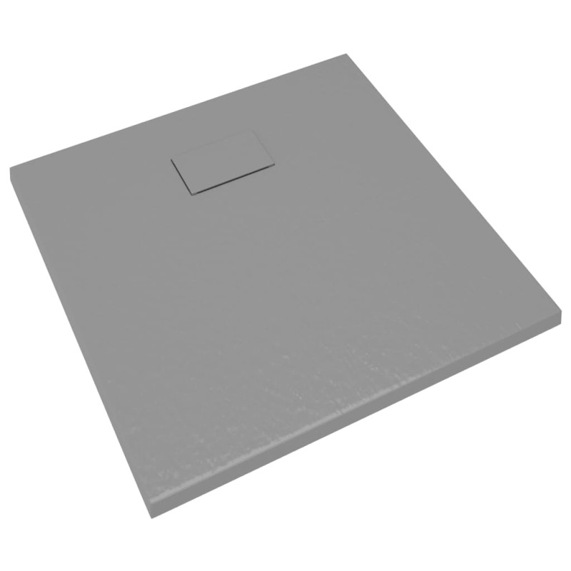 Produktbild för Duschkar SMC grå 90x90 cm