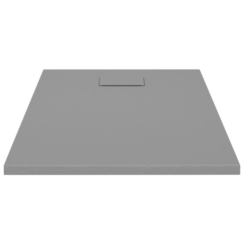 Produktbild för Duschkar SMC grå 100x70 cm