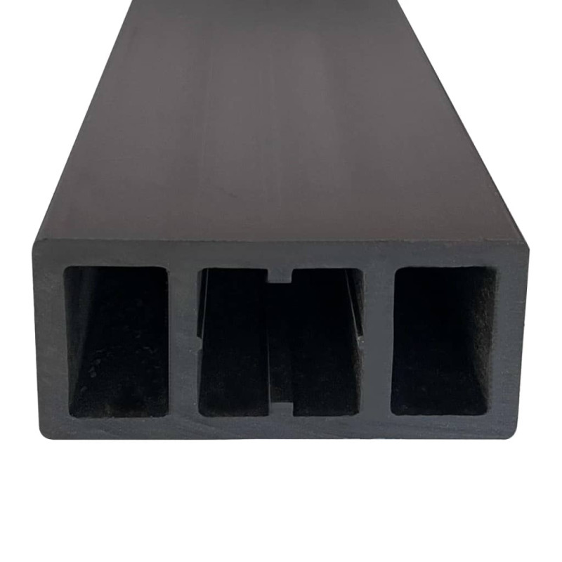 Produktbild för Kompositregel 6 st svart 170x8,5x4,5 cm WPC