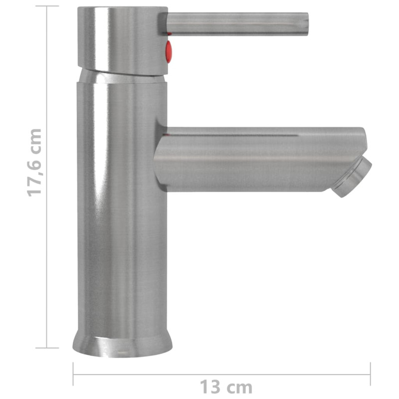 Produktbild för Badrumsblandare silver 130x176 mm