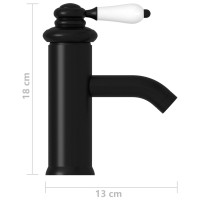 Produktbild för Badrumsblandare svart 130x180 mm