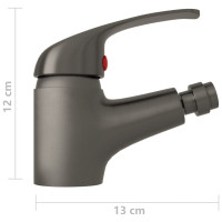 Produktbild för Bidéblandare grå 13x12 cm