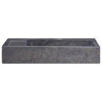 Miniatyr av produktbild för Handfat svart 58x39x10 cm marmor