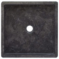 Miniatyr av produktbild för Handfat svart 40x40x10 cm marmor