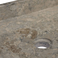 Produktbild för Handfat grå 40x40x10 cm marmor