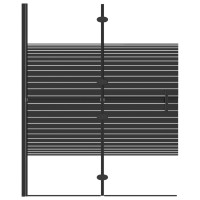 Miniatyr av produktbild för Duschvägg fällbar ESG 100x140 cm svart