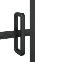 Produktbild för Duschvägg ESG 100x140 cm svart