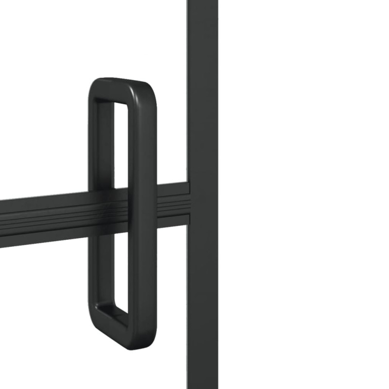 Produktbild för Duschvägg ESG 116x140 cm svart