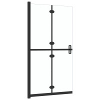 Produktbild för Hopfällbar duschvägg med klart ESG-glas 80x190 cm