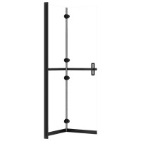 Produktbild för Hopfällbar duschvägg med klart ESG-glas 80x190 cm