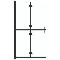 Produktbild för Hopfällbar duschvägg med klart ESG-glas 120x190 cm