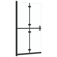 Produktbild för Hopfällbar duschvägg med klart ESG-glas 120x190 cm