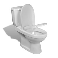 Miniatyr av produktbild för Toalett med cistern vit