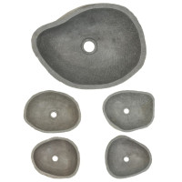Miniatyr av produktbild för Handfat flodsten oval 37-46 cm