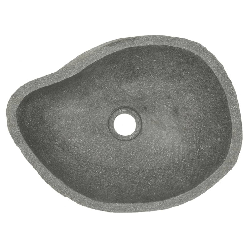 Produktbild för Handfat flodsten oval 37-46 cm