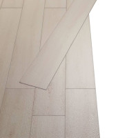Miniatyr av produktbild för Självhäftande PVC-golvplankor 5,02 m² ek 2 mm klassisk vit