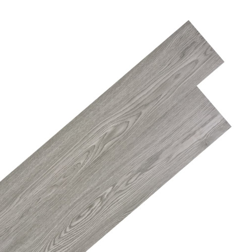 vidaXL Självhäftande PVC-golvplankor 5,02 m² 2 mm mörkgrå