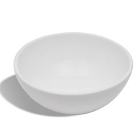 Produktbild för Handfat med blandare keramik rund vit