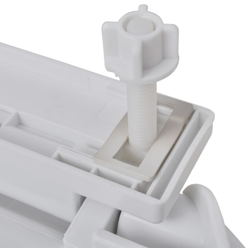 Produktbild för Toalettsitsar med mjuk stängning 2 st plast vit