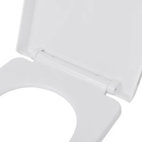 Miniatyr av produktbild för Toalettsitsar med mjuk stängning 2 st plast vit
