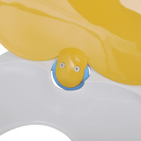 Produktbild för Toalettsitsar med mjuk stängning 2 st plast vit och gul