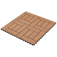 Miniatyr av produktbild för Trall 22 st 30x30 cm 2 kvm WPC brun