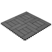 Produktbild för Trall 22 st 30x30 cm 2 kvm WPC grå