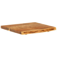 Produktbild för Bänkskiva för badrum massivt akaciaträ 58x52x3,8 cm