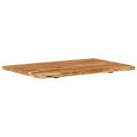 Produktbild för Bänkskiva för badrum massivt akaciaträ 80x52x2,5 cm