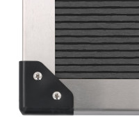 Miniatyr av produktbild för Utedusch med golv WPC rostfritt stål