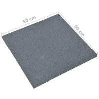 Produktbild för Fallskyddsmattor 18 st gummi 50x50x3 cm grå