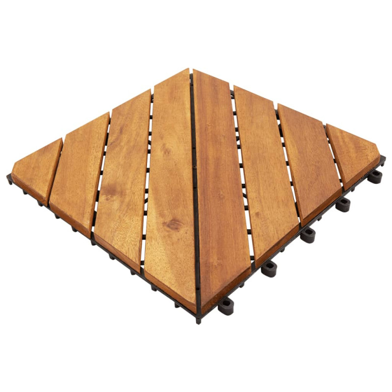 Produktbild för Trall 10 st 30x30 cm massivt akaciaträ