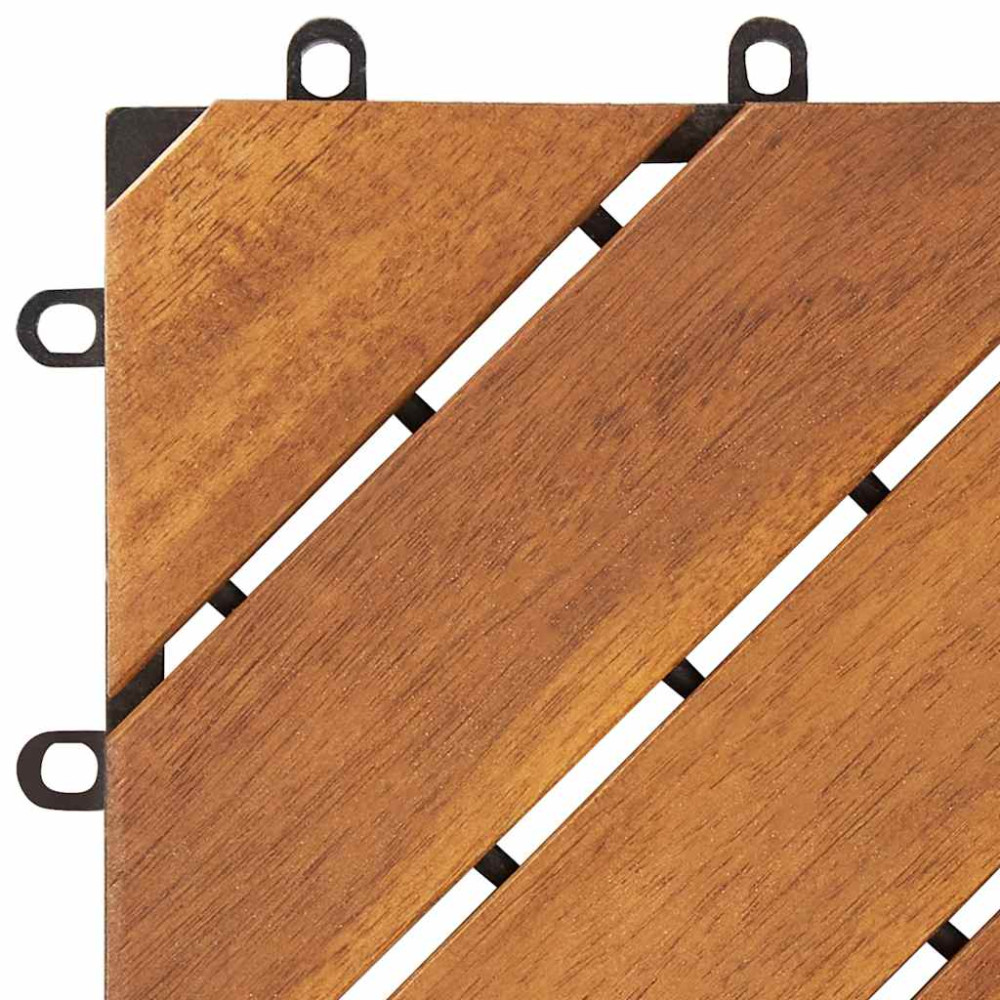 Produktbild för Trall 10 st 30x30 cm massivt akaciaträ
