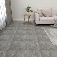 Miniatyr av produktbild för Självhäftande golvplankor 55 st PVC 5,11 m² grå