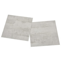 Produktbild för Självhäftande golvplankor 55 st PVC 5,11 m² ljusgrå