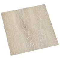 Produktbild för Självhäftande golvplankor 55 st PVC 5,11 m² beige