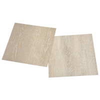 Produktbild för Självhäftande golvplankor 55 st PVC 5,11 m² beige