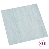 Produktbild för Självhäftande golvplankor 55 st PVC 5,11 m² grön