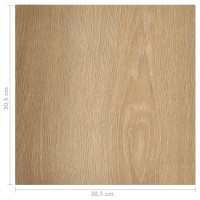 Produktbild för Självhäftande golvplankor 55 st PVC 5,11 m² brun
