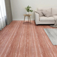Produktbild för Självhäftande golvplankor 55 st PVC 5,11 m² röd