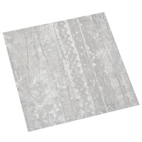 Produktbild för Självhäftande golvplankor 55 st PVC 5,11 m² grå