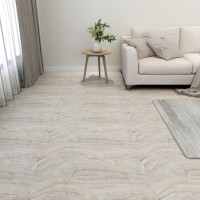 Produktbild för Självhäftande golvplankor 55 st PVC 5,11 m² beige