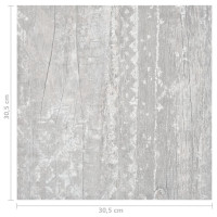 Produktbild för Självhäftande golvplankor 20 st PVC 1,86 m² grå