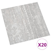 Miniatyr av produktbild för Självhäftande golvplankor 20 st PVC 1,86 m² grå