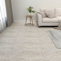 Produktbild för Självhäftande golvplankor 20 st PVC 1,86 m² beige