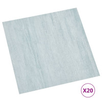 Produktbild för Självhäftande golvplankor 20 st PVC 1,86 m² grön
