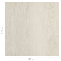 Produktbild för Självhäftande golvplankor 20 st PVC 1,86 m² beige