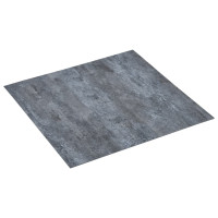 Produktbild för Självhäftande golvplankor 20 st PVC 1,86 m² grå marmor